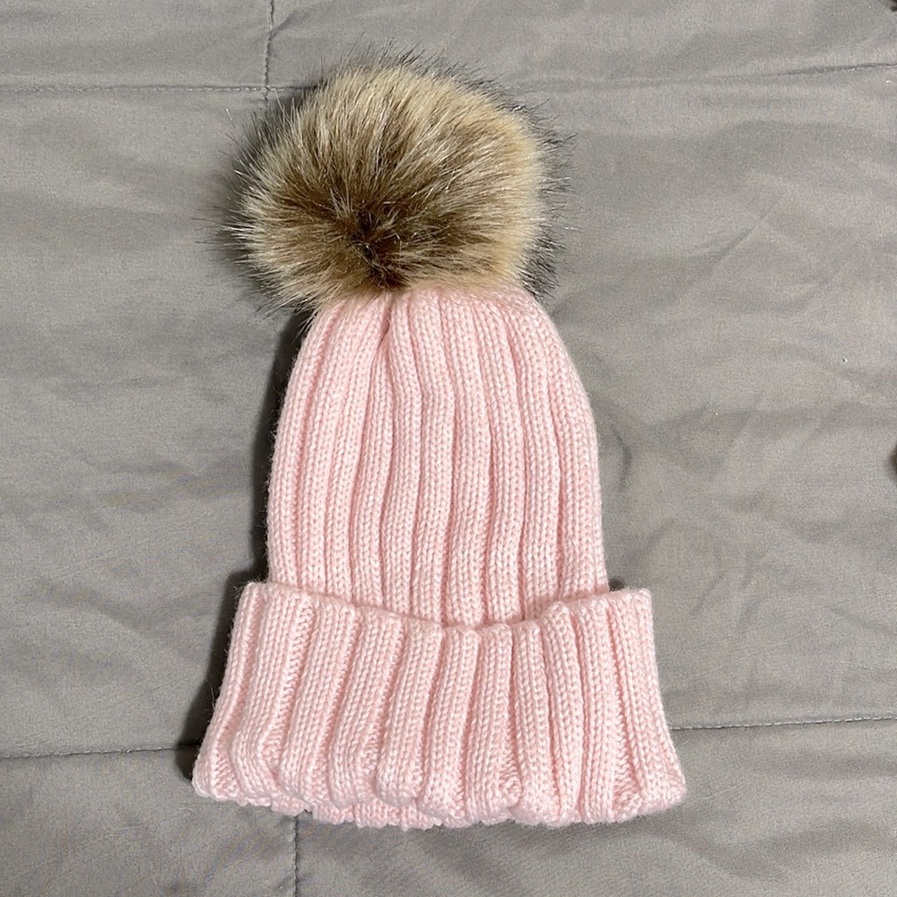 Boutique pink beanie